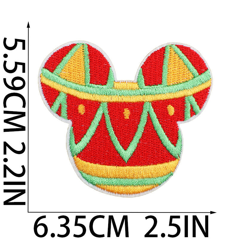 Wholesale Embroidered Patch Sew On Badge Polyester Craft Supply For Clothing Bags Decorative Gift OLY Exclusive