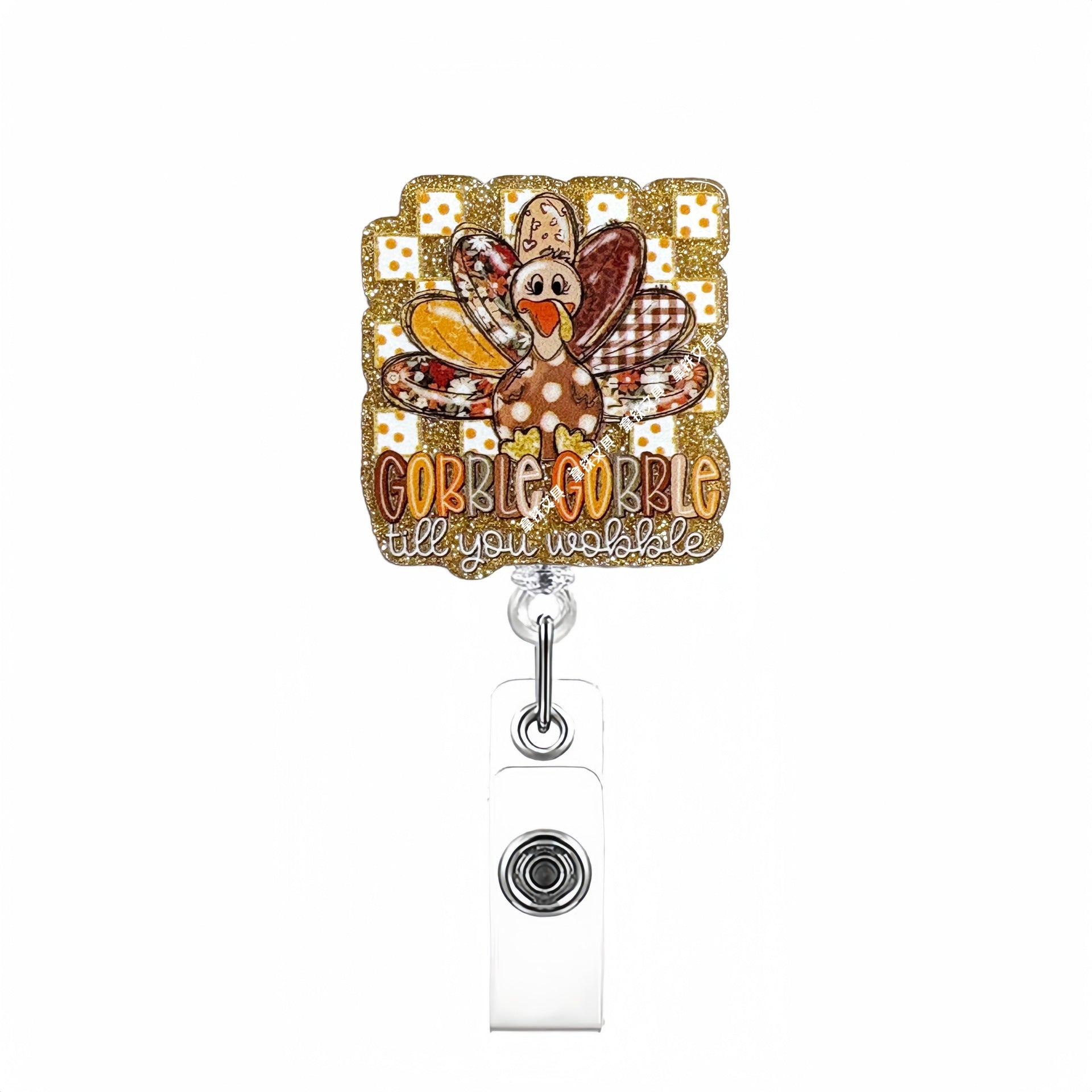 Wholesale Golden Autumn Christmas Nurses Medical Students Retractable Buckle  Badge Reels