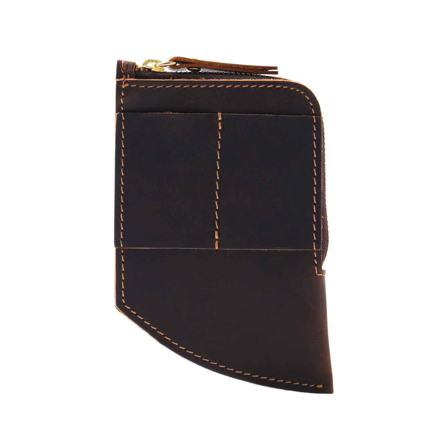 Wholesale Cowhide Mini Zip Wallet