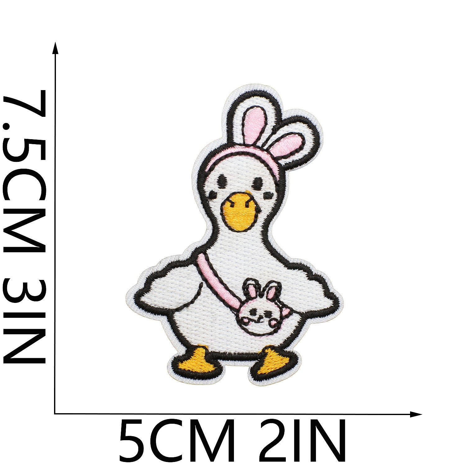 Wholesale Cute duck embroidered patch for children's clothes