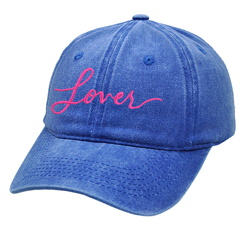 Wholesale Valentine's Day Lover Embroidered Cotton Baseball Hat