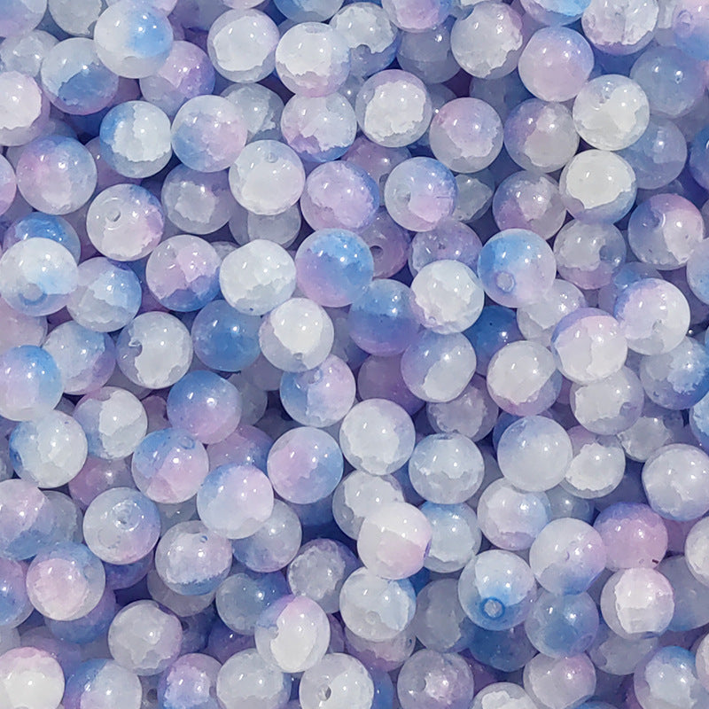 Wholesale 50PCS Glass Cracked Crystal Beads