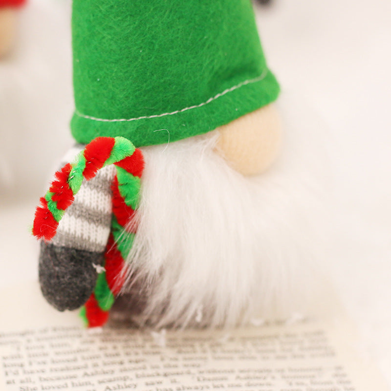 Wholesale Christmas Elk Faceless Santa Claus Doll Non-woven Fabric Ornament