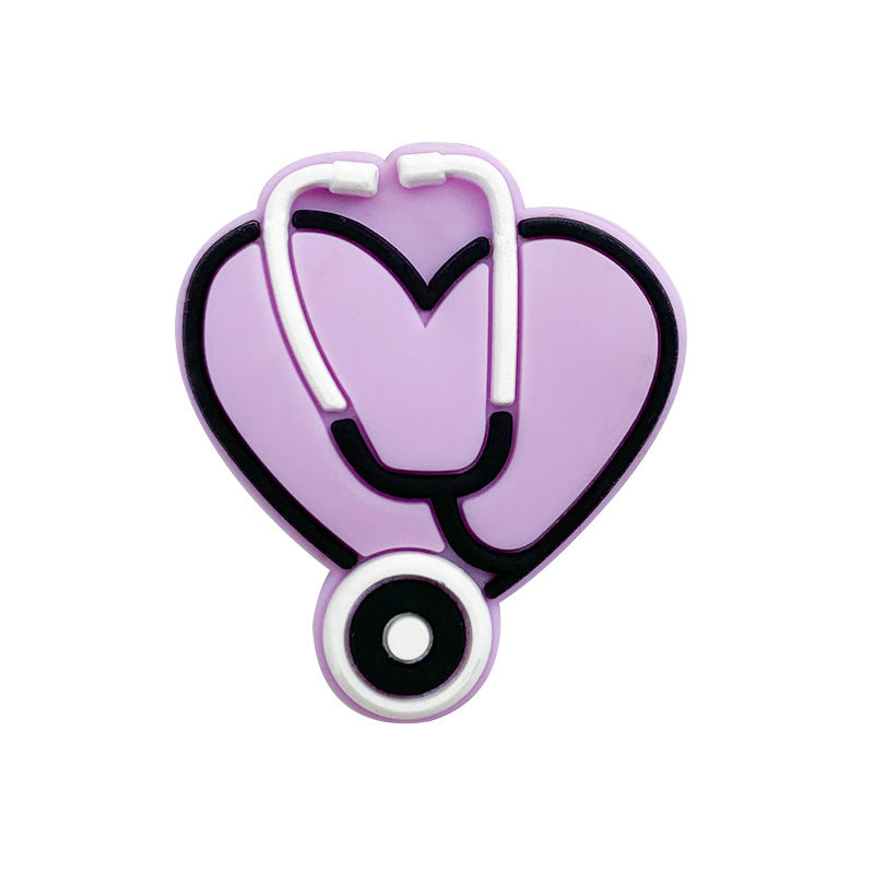 Wholesale 10pcs Love Stethoscope Focal Beads