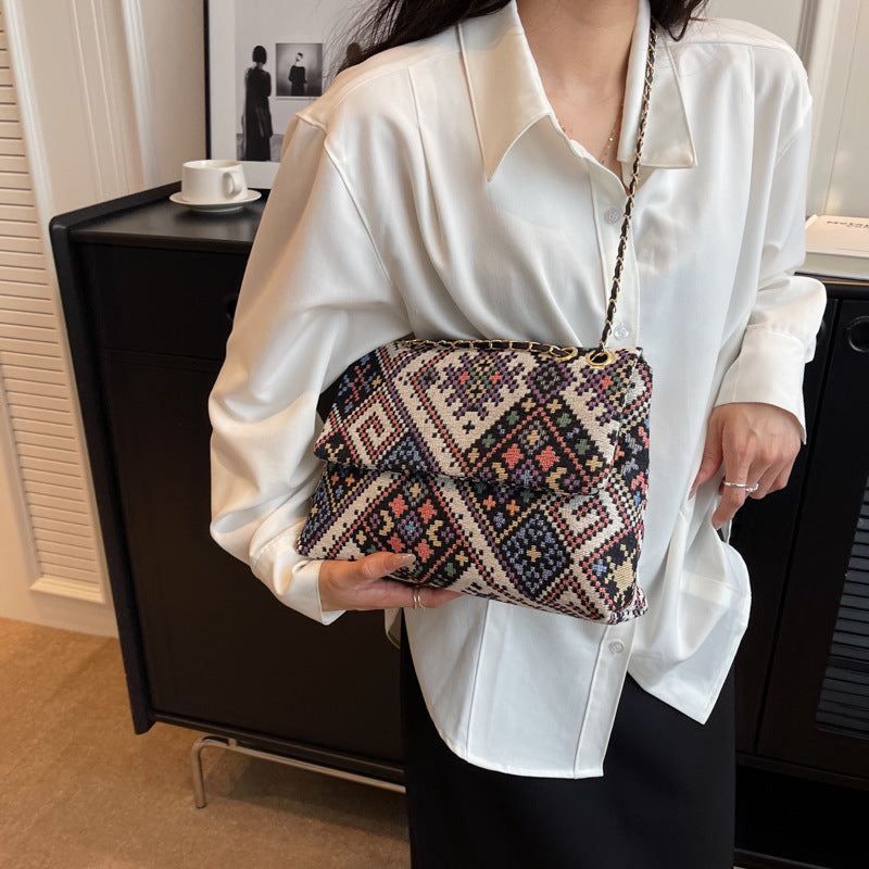 Wholesale Canvas Ethnic Wind Large Capacity Bag