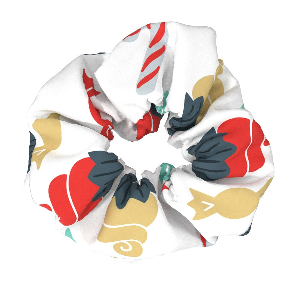 Wholesale Christmas Large Intestine Fabric Hair Ties