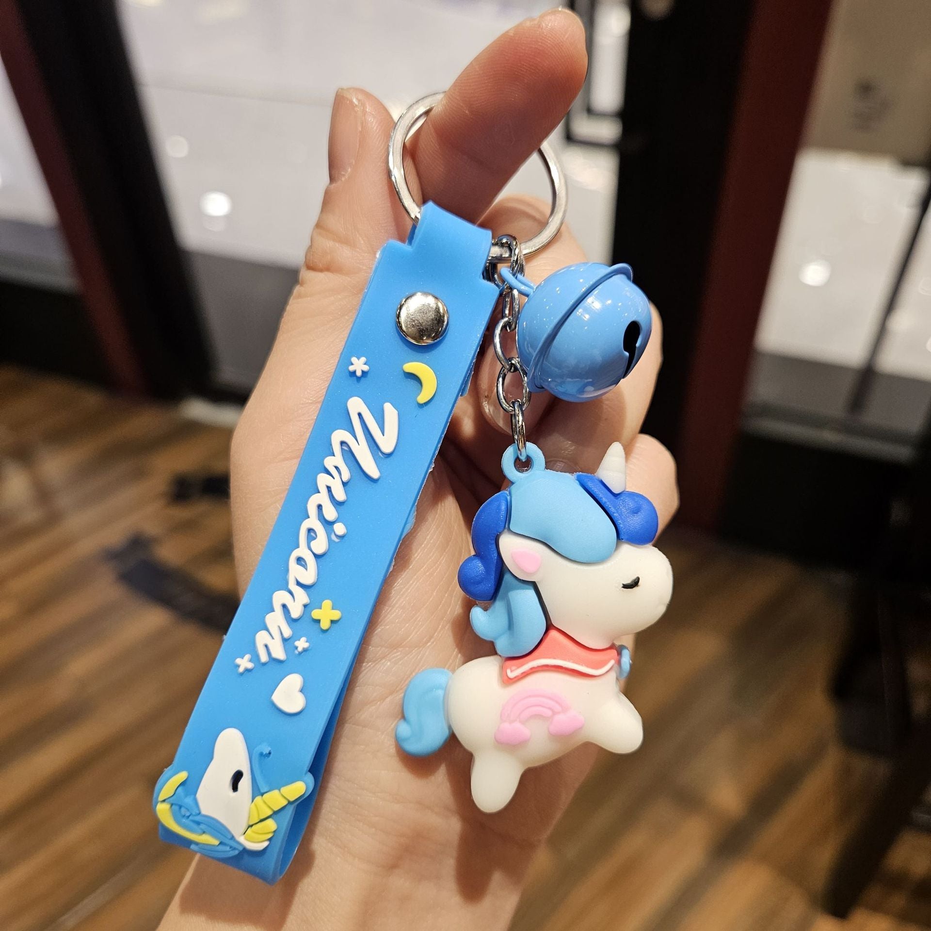 Wholesale Cartoon cute colored horsehide keychain OLY Exclusive
