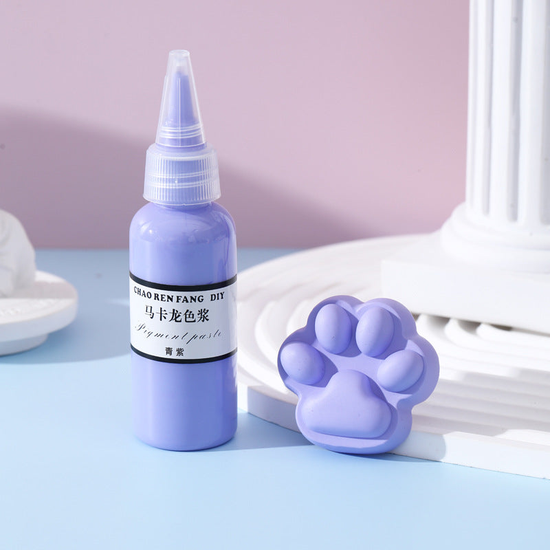 Wholesale High Concentration Macaron DIY Solid Color Paste Color Essence Hand drawn Bead Drop Adhesive Nail Oil Adhesive Epoxy Resin Color Paste