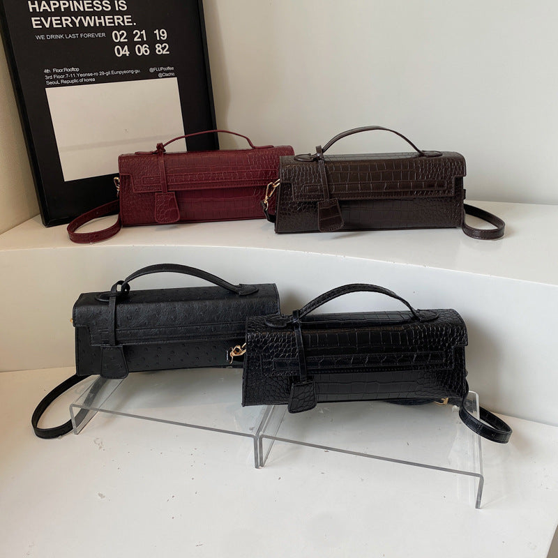 Wholesale Leather classic retro underarm bag versatile handbag shoulder messenger bag