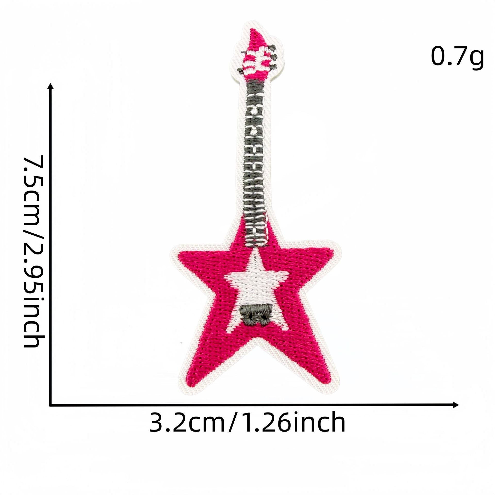 Wholesale Y2K Black Pink Heart Star Embroidered Patches 20 Pcs Fashion Decorative Accent For Clothing Bags Gift Craft Supply