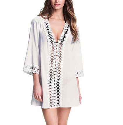 Cubierto de trajes de baño de Beach de crochet de crochet.