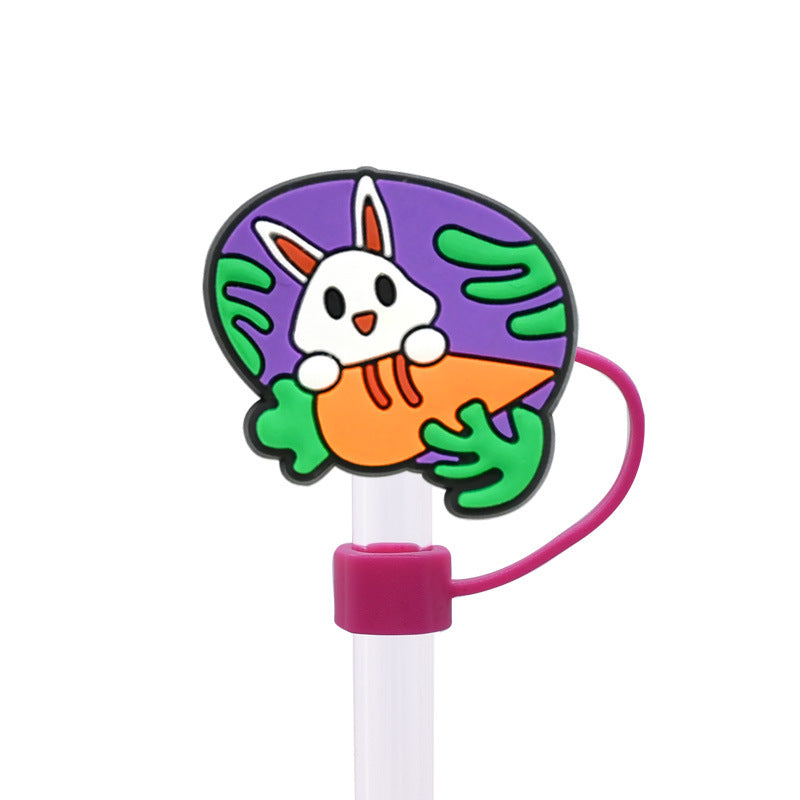 Wholesale Random 100 pcs 10M Easter  dust plug straw hat creative DIY cup