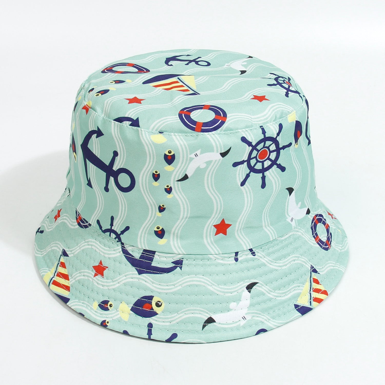 Wholesale Cotton Polyester Cartoon Rainbow Kids Bucket Hat