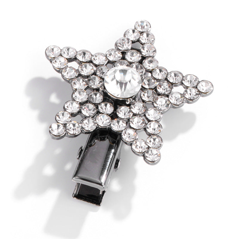 Wholesale Metal Pearl and Diamond Duckbill Clip