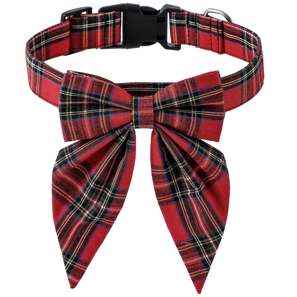 Wholesale Christmas Pet Dog Nylon Bow Tie