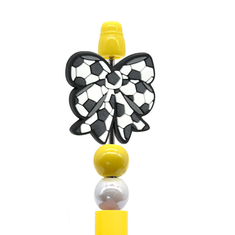 Wholesale  Random  100pcs/pack Cartoon Bow Beads  Focal Beads