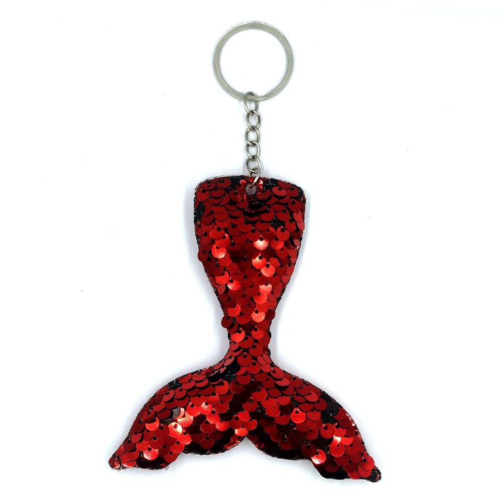 Wholesale Reflective Mermaid European and American Fashion Glitter Keychains