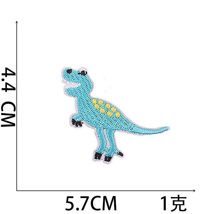Wholesale Cute Dinosaur Embroidered Patches For Kids Clothing Iron On DIY Fashion Accessory
