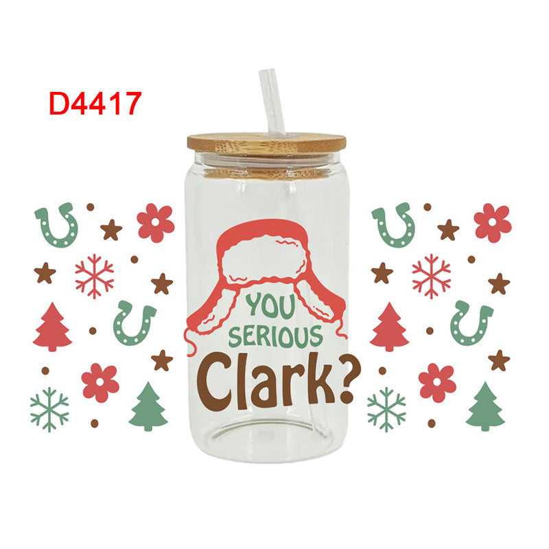 Wholesale  Christmas Series 16oz Cup UV DTF Wraps
