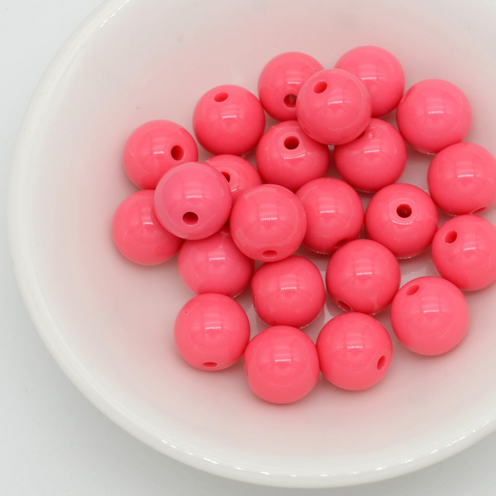 Wholesale Acrylic Iridescent Round Beads 8Mm Mixed Colors DIY Jewelry Making Fashion Accessory Craft Supply For Gifts