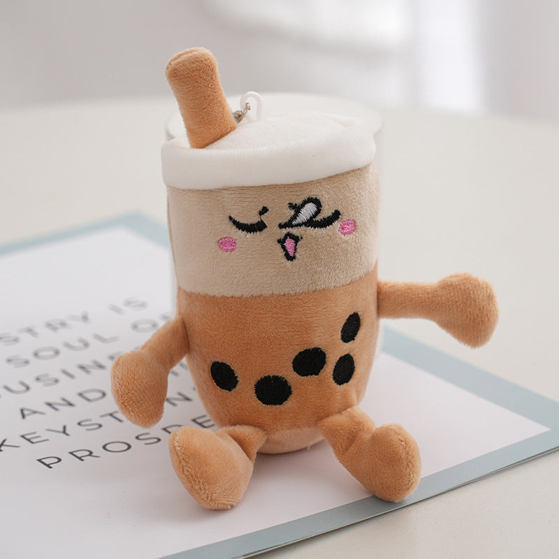 Wholesale Milk Tea Cup Stuffed Toy Key Chain
