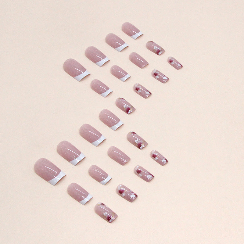 Wholesale Glitter Medium Length Floral Nail Stickers