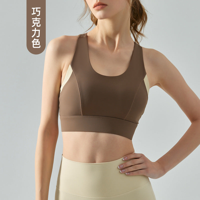 Wholesale Integrated Chest Pad Seamless Back Buckle Sports Bra