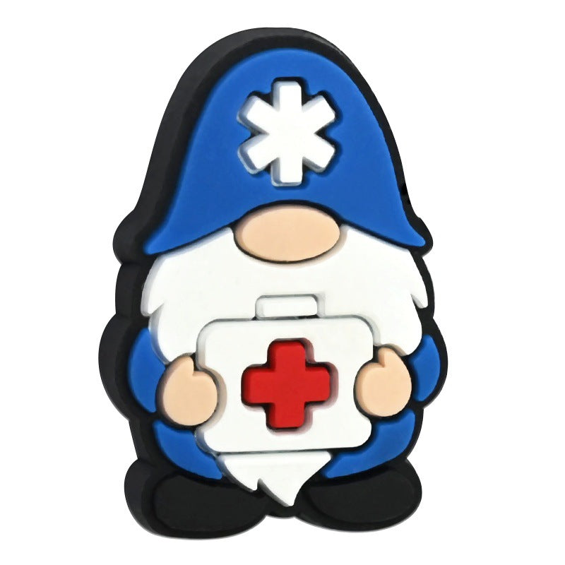 Wholesale Random 100pcs Color Cartoon Hat Small People Focal Beads