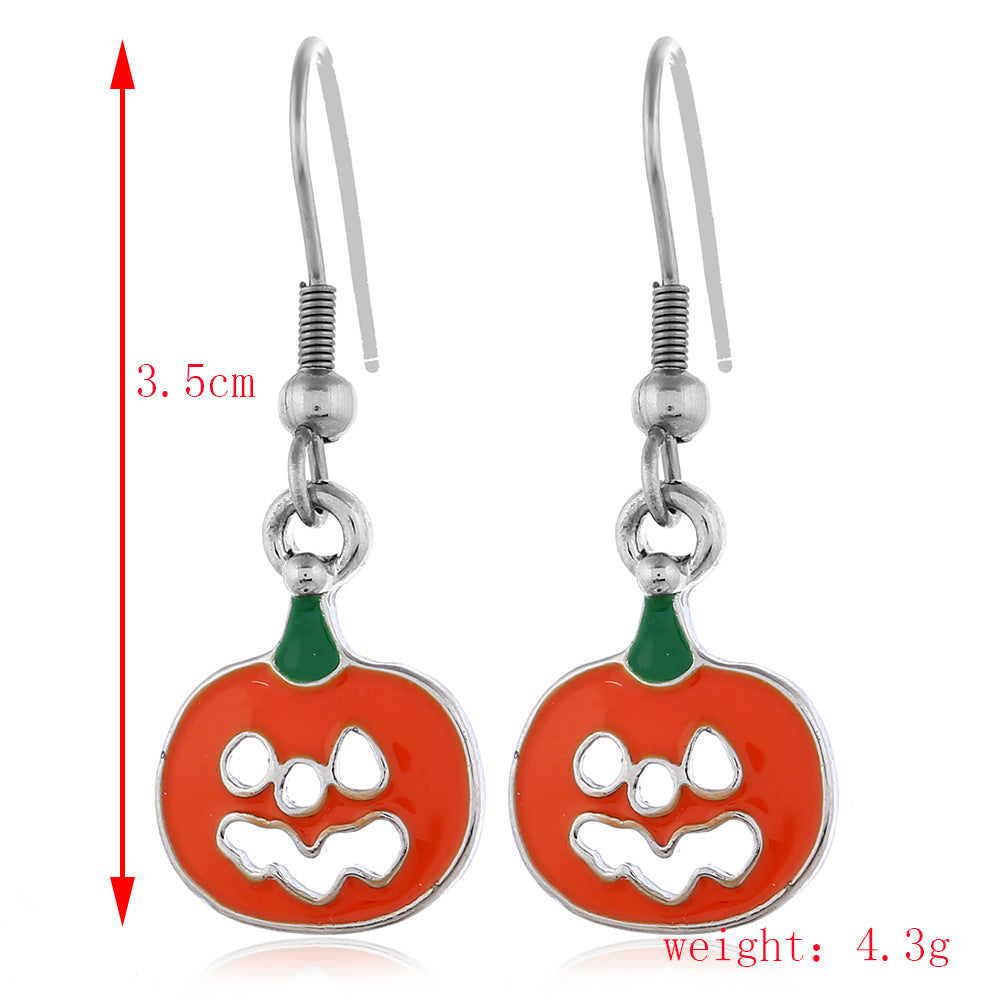 Wholesale Halloween Horror Funny Skull Spider Earrings