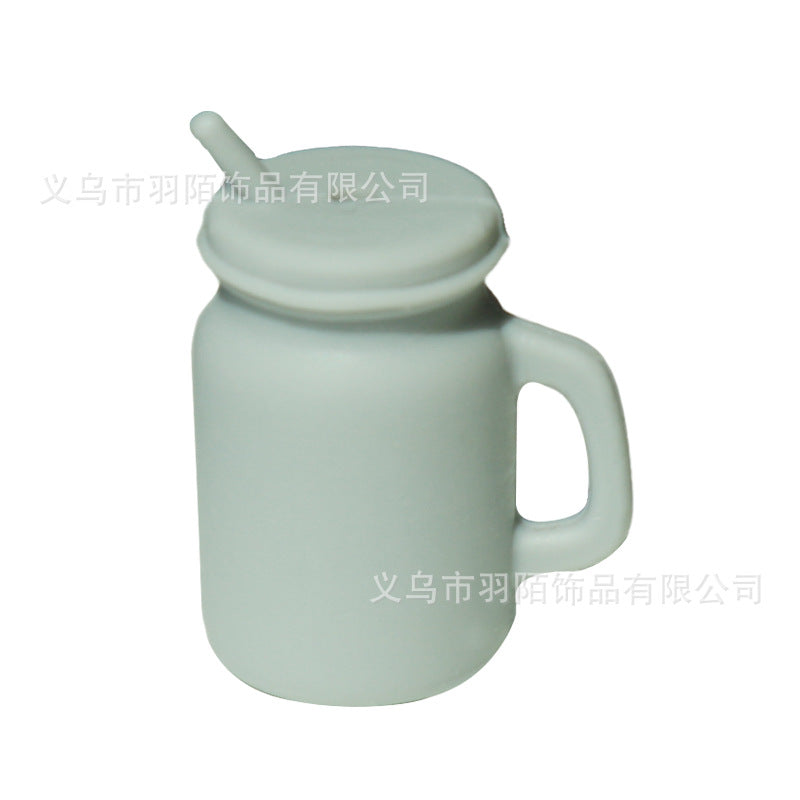 Wholesale 10PCS Water Cup Solid Color Silicone Beads