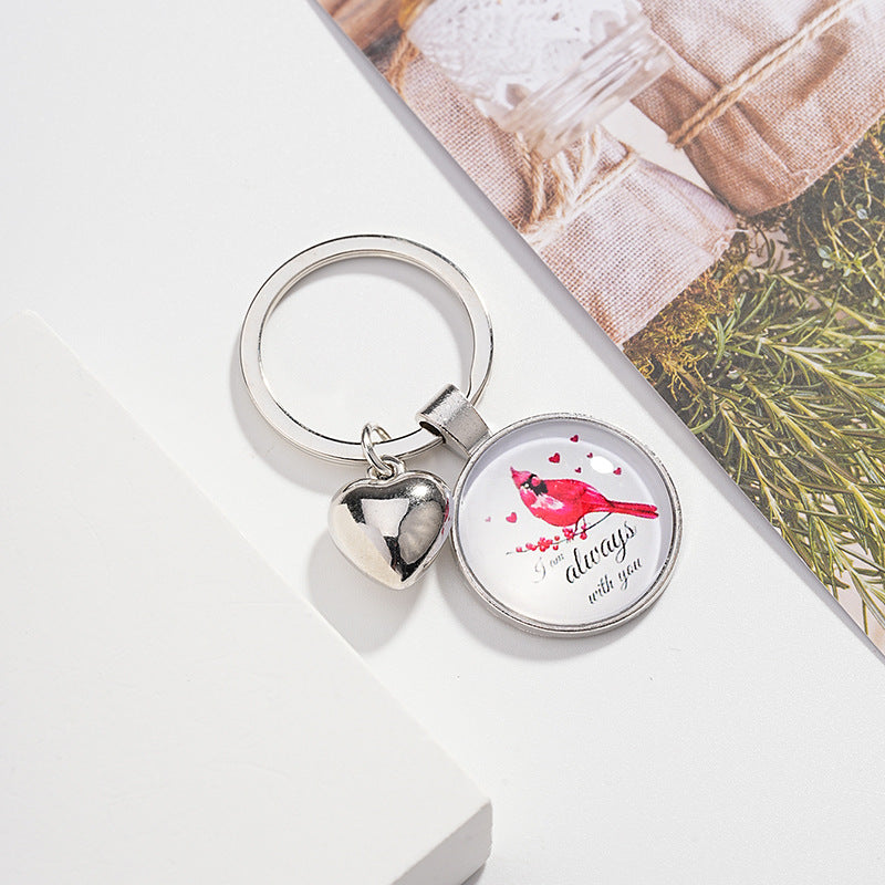 Wholesale Metal Cardinal Bird Keychain