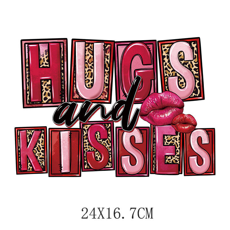 Wholesale Pink Valentine' s Day Heat Transfer   UV DTF Ready to Press Transfers Wraps