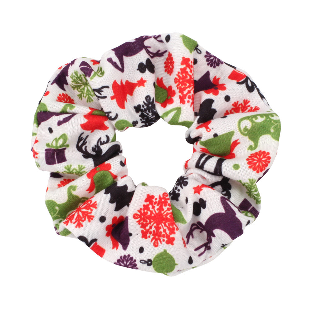 Wholesale Christmas Snowman Bell Santa Claus Deer Antler Hat Large Intestine Hairband