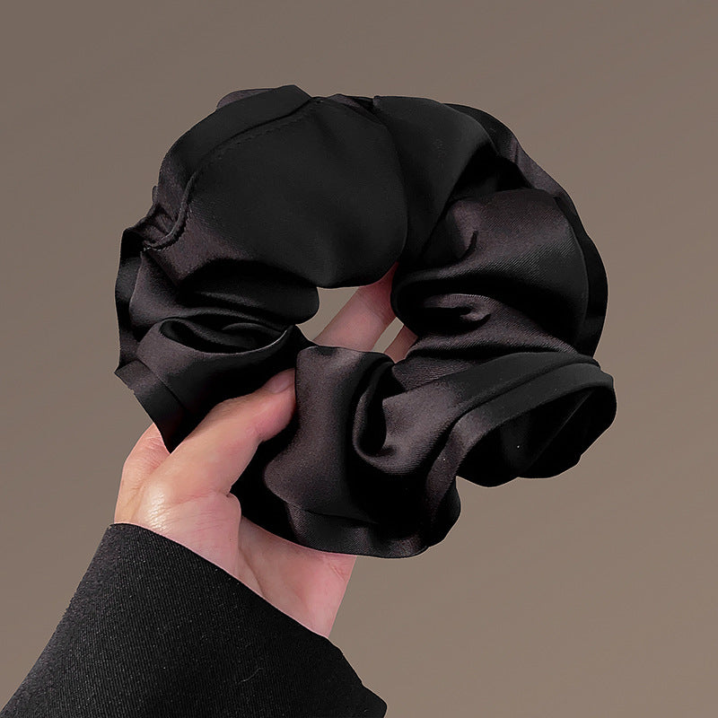 Wholesale Large Intestine Headline Light Luxury Silk Hair Accessories Pontail Hair Ring