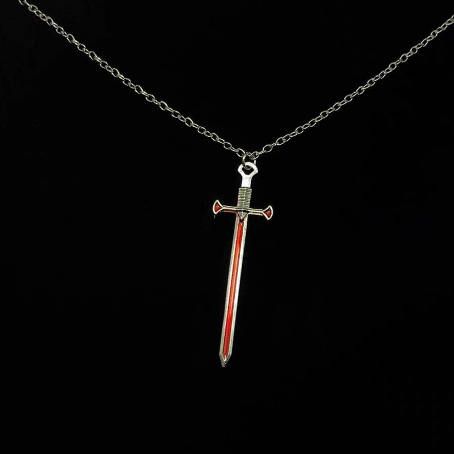 Wholesale Valentine' s Day Liquid Sword Peach Heart Necklace