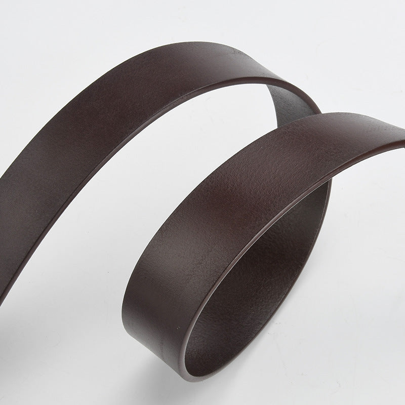 Wholesale Top-grain genuine leather men' s pin buckle casual belt