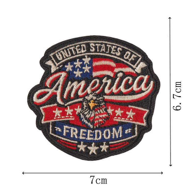 Wholesale 250Th Anniversary USA Flag Eagle Statue Of Liberty Embroidered Patch Set 16 Iron On Coat Patches Gift