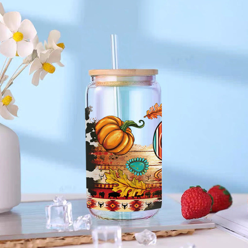 Wholesale Cute Pumpkin Series 16oz Cup UV DTF Wraps