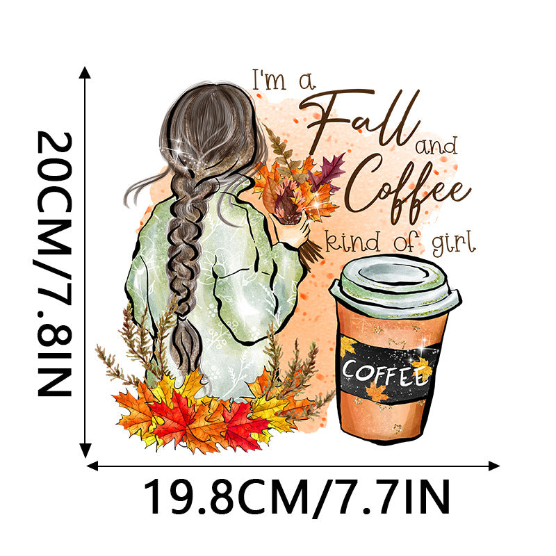 Wholesale 10pcs Coffee Flower Beverage Animal UV DTF Ready to Press Transfers Wraps