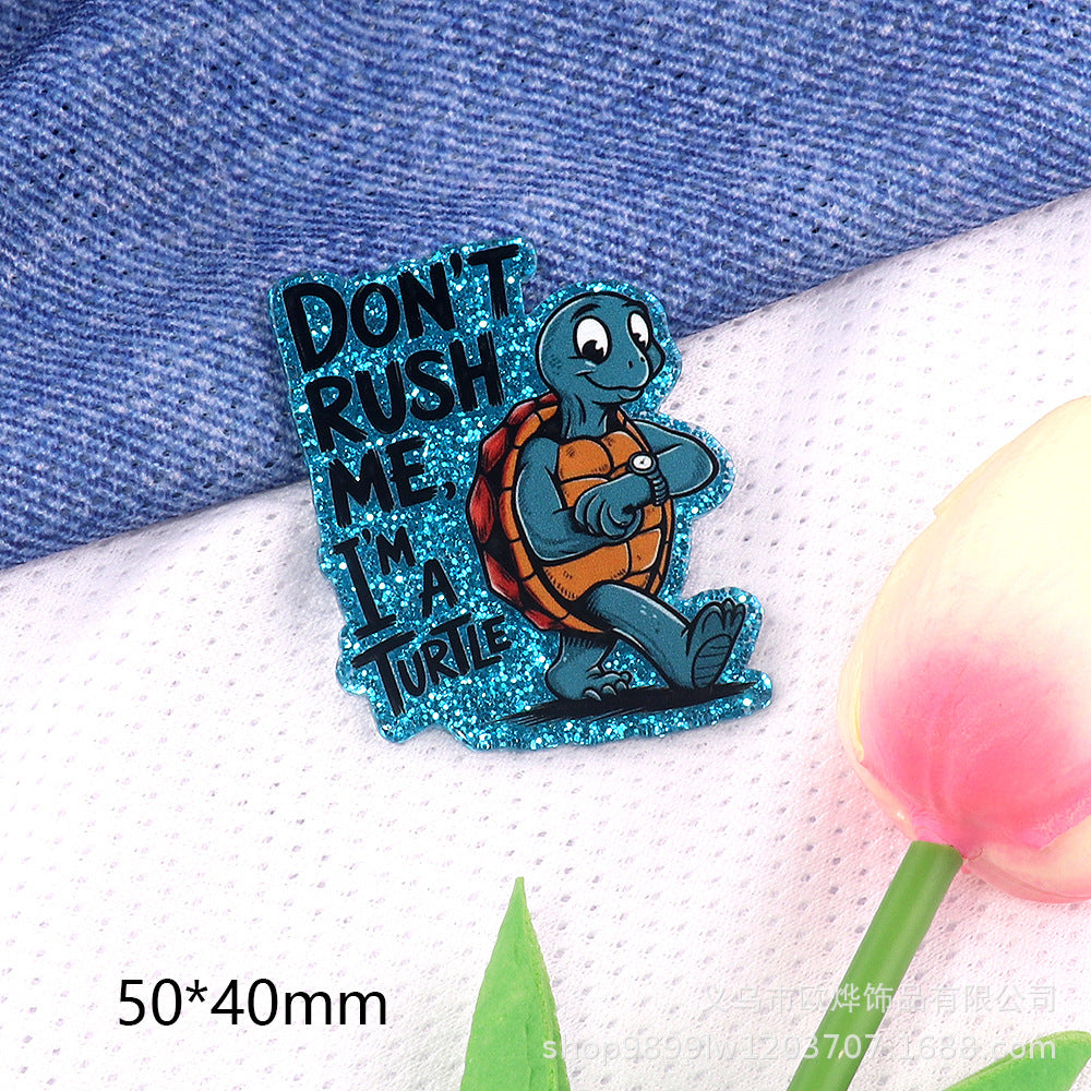 Wholesale 10pcs/ pack Cute Cartoon Character Animal Ornaments Acrylic Pins Cute DIY Accessories