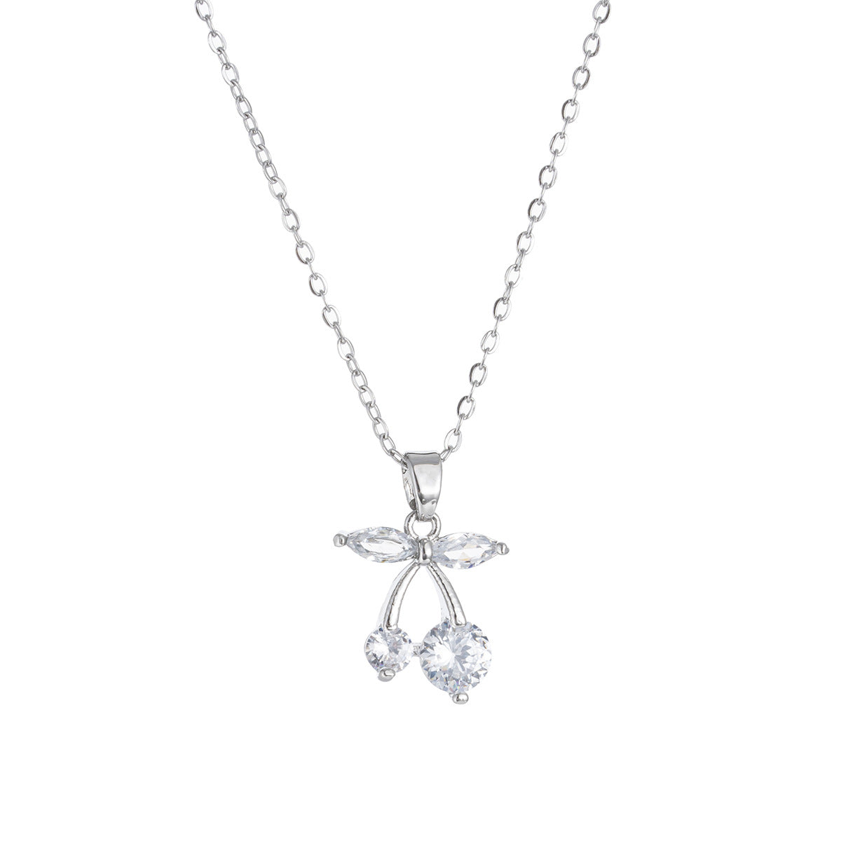 Wholesale Cherry necklace titanium steel clavicle chain