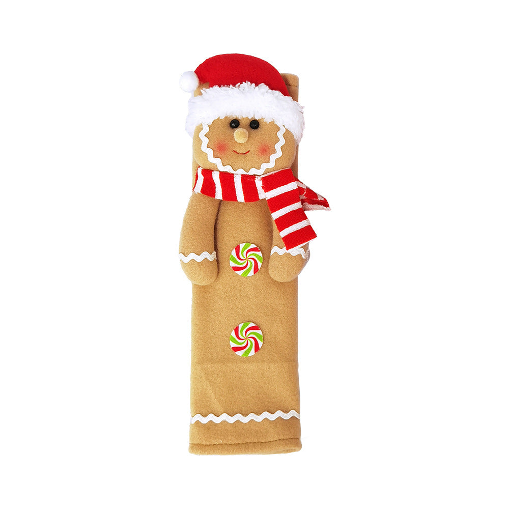 Wholesale 3pcs/pack New Christmas Supplies Fridge Gingerbread Man Put Gloves Flannel