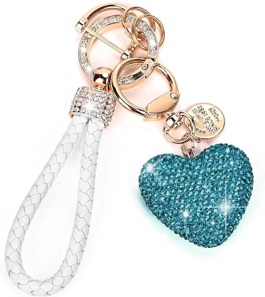 Wholesale Love Car Creative Diamond studded Love Text Metal Keychains