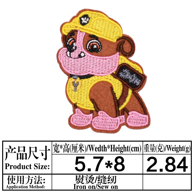 Wholesale Cute Puppy Embroidery Patches 23 Styles Cartoon Cloth Patch Set For Clothing Bags Towels Kids DIY Repair Decor Chic Fashion Accessory