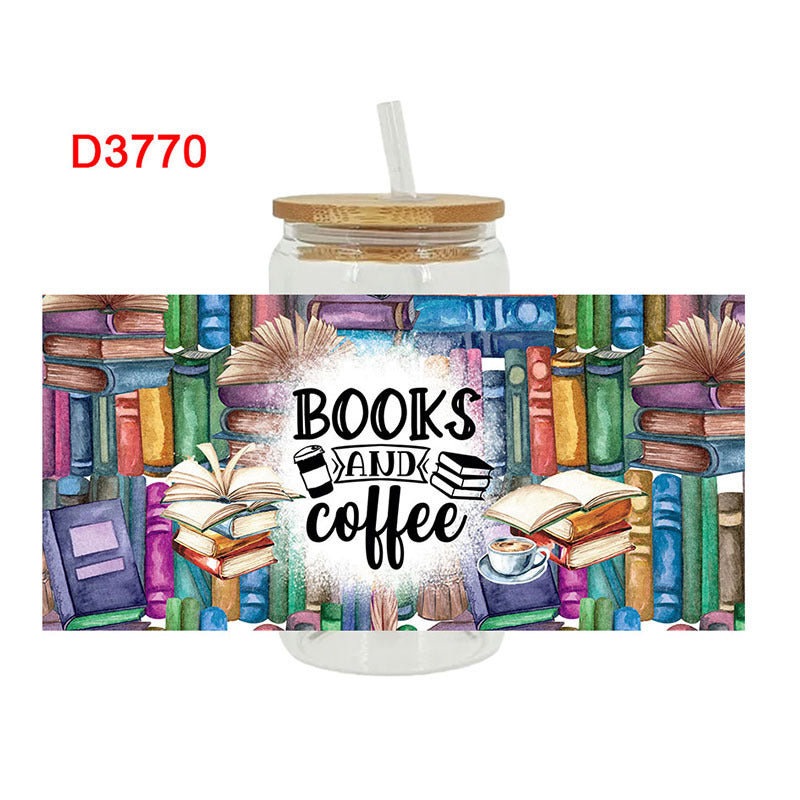 Wholesale Cartoon Cute Teacher Campus Theme 16oz Cup UV DTF Wraps