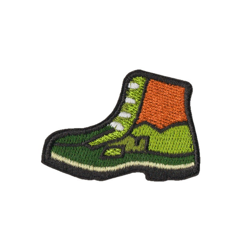 Wholesale 12 Piece Embroidered Patches Iron On Camping Hiking Nature Designs For Shoes Bags Coats