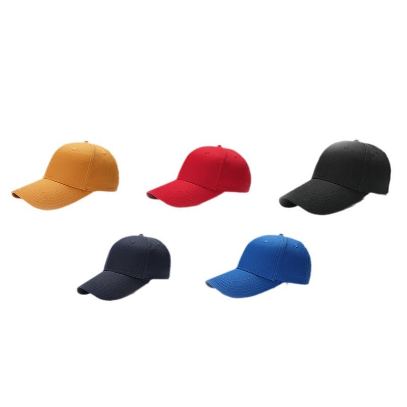 Wholesale Simple Solid Color Hard-top Cotton Large-toe Bib Cap