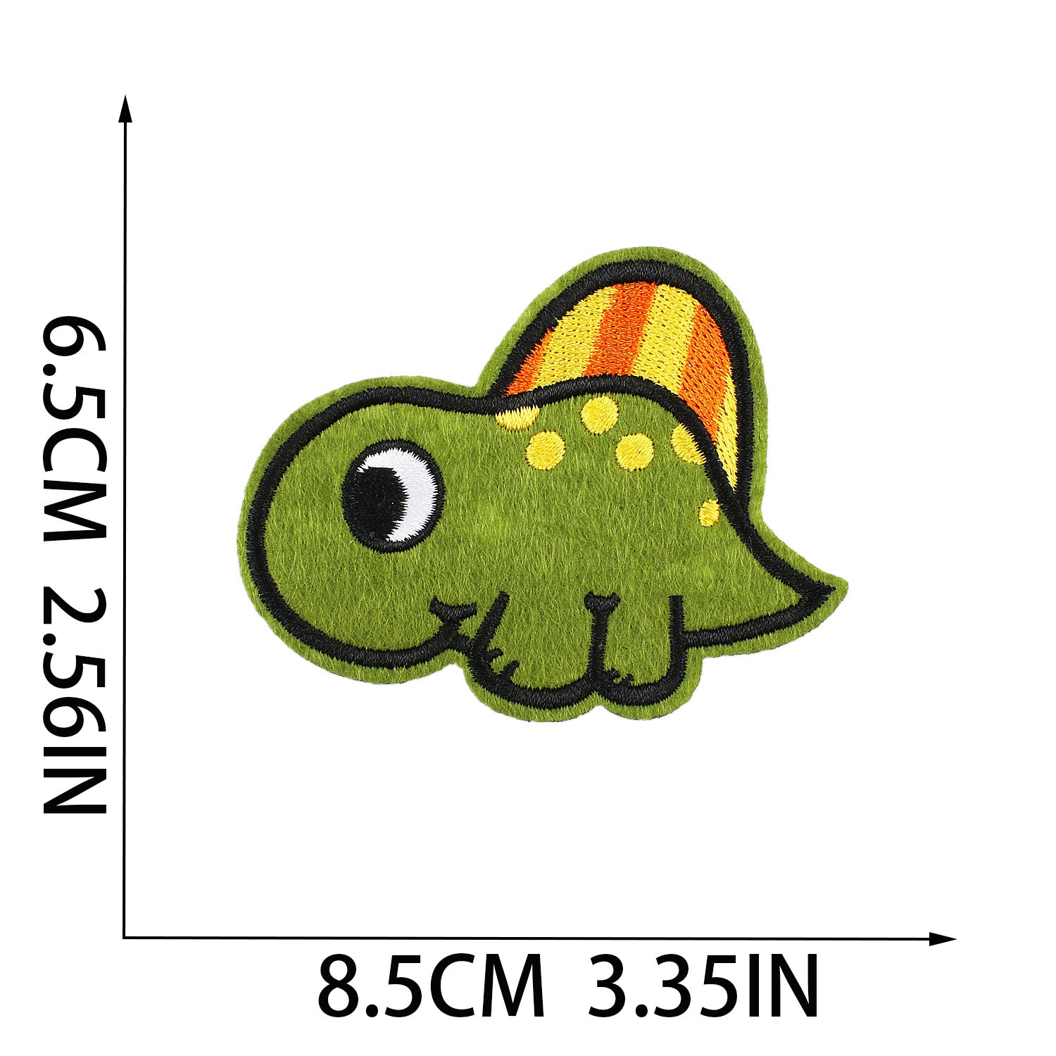 Wholesale Cute Dinosaur Embroidery Patches Polyester Clothing Decoration Set Of 12 Chic DIY Accessory For Boutique Resale