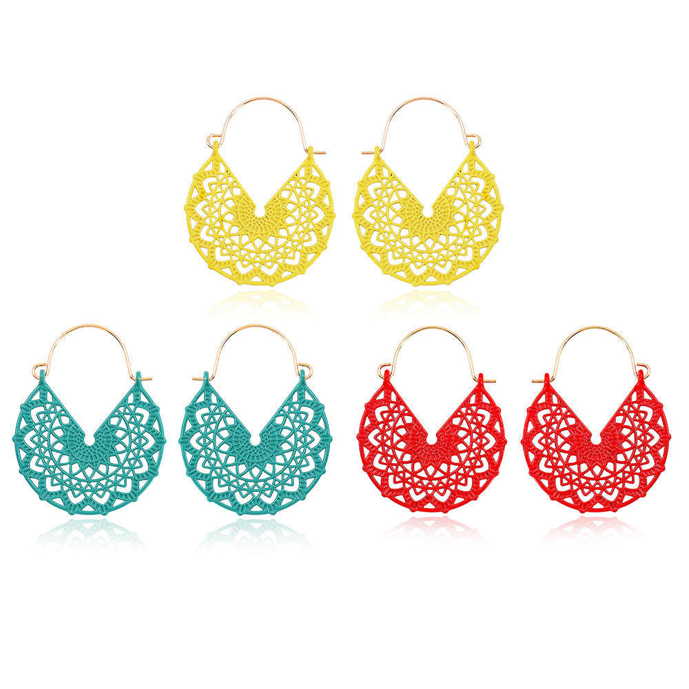 Wholesale Multi-piece Set Boho Tassel Flower Earrings