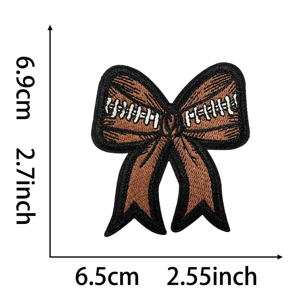 Wholesale Football Iron On Patch Embroidery Badge For Coats DIY Clothing Accessory